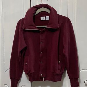 Active Petite Athletic Jacket Burgundy size PS